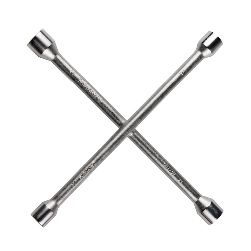 Dunlop Croix Roue Voiture - Clé Démonte Roue aux Dimensions 17-19-21-23 mm - Clés en Croix pour Roues - Clé de montage - Cle Dem