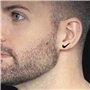 4 paires Boucles d'oreilles pour Femmes, Clous d'oreille pour Hommes et Femmes, Boucles d'oreilles Crochet, Boucles d'oreilles C
