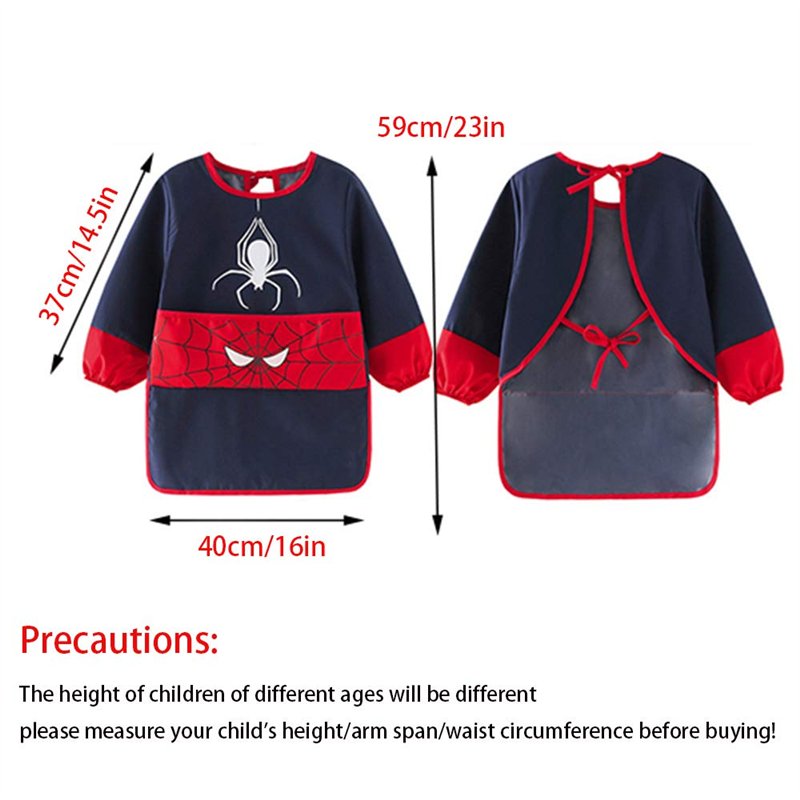 Image secondaire de NAMIS Blouse Peinture Enfant 5-7 Ans, Tablier Peinture Enfant Imperméable, Tablier Manches Longues Enfant avec Poches pour Peint