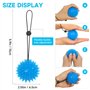 2 Pieces Balle Reeducation Main pour Exercices à la Main, Balle anti-stress pour Adultes et Enfants, (2 Niveaux de Résistance) S