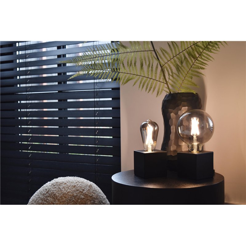 Image secondaire de CALEX Lampe de table rectangulaire - E27 - Noir - Sans ampoule