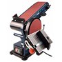 FERM Ponceuse Stationnaire - 350W - 150mm - avec 2 Bandes abrasives (P80 et P120) et 2 disques abrasifs (P80 et P120)