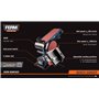 FERM Ponceuse Stationnaire - 350W - 150mm - avec 2 Bandes abrasives (P80 et P120) et 2 disques abrasifs (P80 et P120)