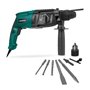 VONROC Marteau perforateur 800W – 3 joule – SDS plus - Mandrin de perceuse à engrenages - Forets