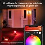 Philips Hue White & Color Ambiance Applique murale extérieurs IMPRESS, Kit de base à intensité variable jusqu'à 16 millions de c