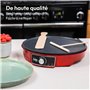 Gadgy® Crêpière Électrique 1000W – Plaque Antiadhésive Ø30 cm – Température Réglable – Râteau et Spatule Inclus – Appareil à Crê