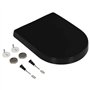 vidaXL Abattant WC à Fermeture en Douceur Siège de Toilette Cuvette Lunette de Toilette Salle de Bains Maison Restaurant Magasin