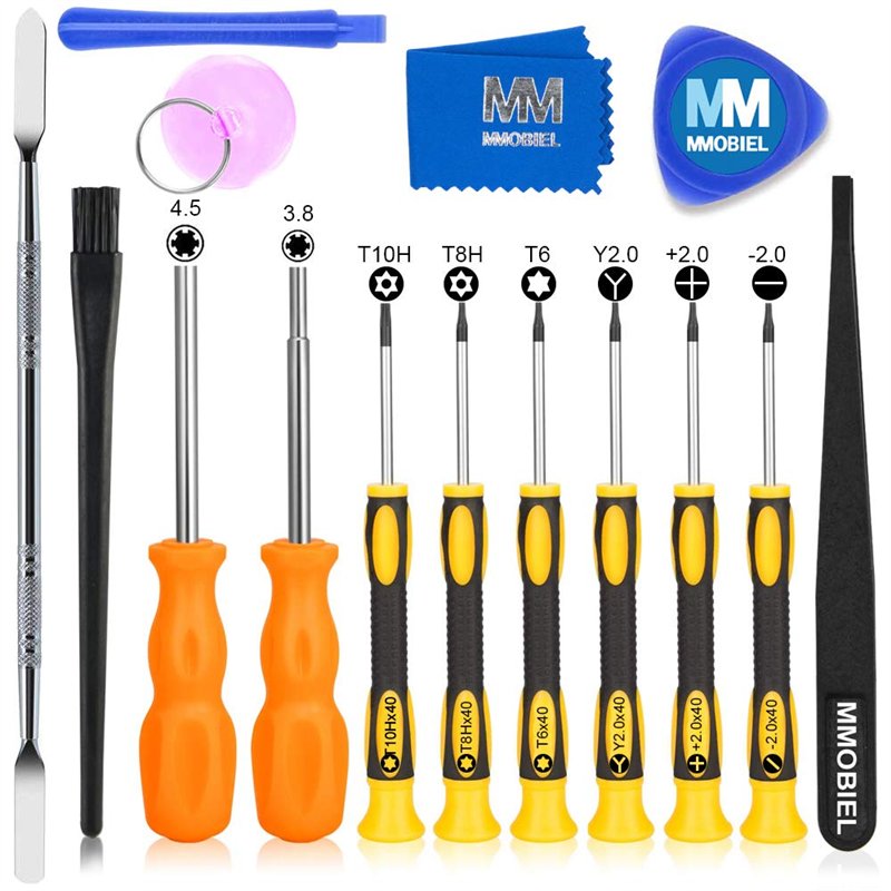 Image secondaire de MMOBIEL Kit d'outils de réparation compatible avec Nintendo, Switch 3DS et Wii NES SNES DS Lite GBA GameCube avec tournevis