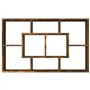 vidaXL Mensola a Muro Rovere Fumo 85x16x52,5 cm in Legno Multistrato