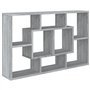 vidaXL Mensola a Muro Grigio Sonoma 85x16x52