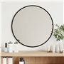 Revera Miroir mural noir Ø 40 cm Rond