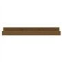 Mensole da Parete 2 pz Miele 80x12x9cm Legno Massello di Pino