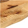 vidaXL Dessus de Table 70x40x2,5 cm Bord Vivant Bois Massif manguier, Dessus de Table en Bois, Dessus de Table d'appoint, Dessus