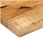 vidaXL Dessus de Table 40x20x3,8 cm Bord Vivant Bois Massif manguier, Dessus de Table en Bois, Dessus de Table d'appoint, Dessus