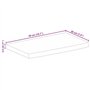 vidaXL Dessus de Table à Bord Vivant 50x20x2,5 cm Bois Massif manguier