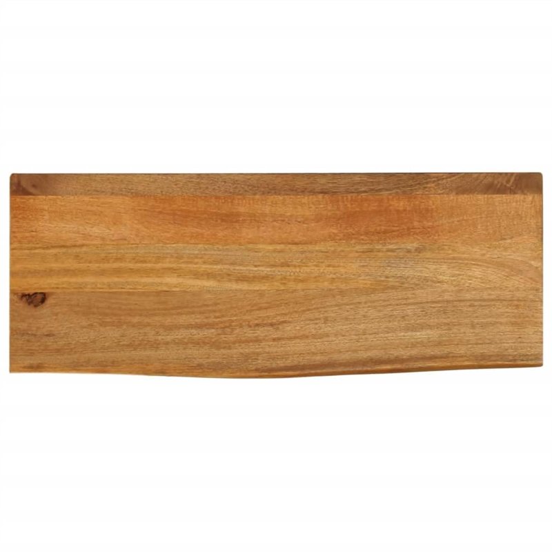 vidaXL Dessus de Table à Bord Vivant 90x20x2,5 cm Bois Massif manguier