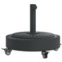 vidaXL Base de Parasol avec Roues pour mâts Ø38 / 48 mm 27 kg Rond