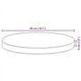 vidaXL Dessus de Table Rond Ø50x4 cm Bois Massif d'acacia