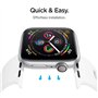 Spigen Silicone Fit Compatible avec Apple Watch Bracelet pour 44mm/42mm série 6/SE/5/4/3/2/1 - Blanc
