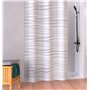 EISL Rideau de Douche en Textile avec Motif (180 x 200 cm) - Lavable - avec revêtement imperméable - Entièrement Opaque - Rayure