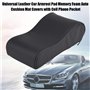 Coussin d'accoudoir, coussin d'accoudoir de voiture en cuir universel, housses de tapis automatique en mousse à mémoire de forme