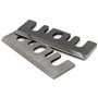 Uadme Lame Rabot 82mm, 2 Pcs Lames de Rabot Electrique, Couteau pour Raboteuse, Lame de Rechange de Rabot à Main, Remplacement p