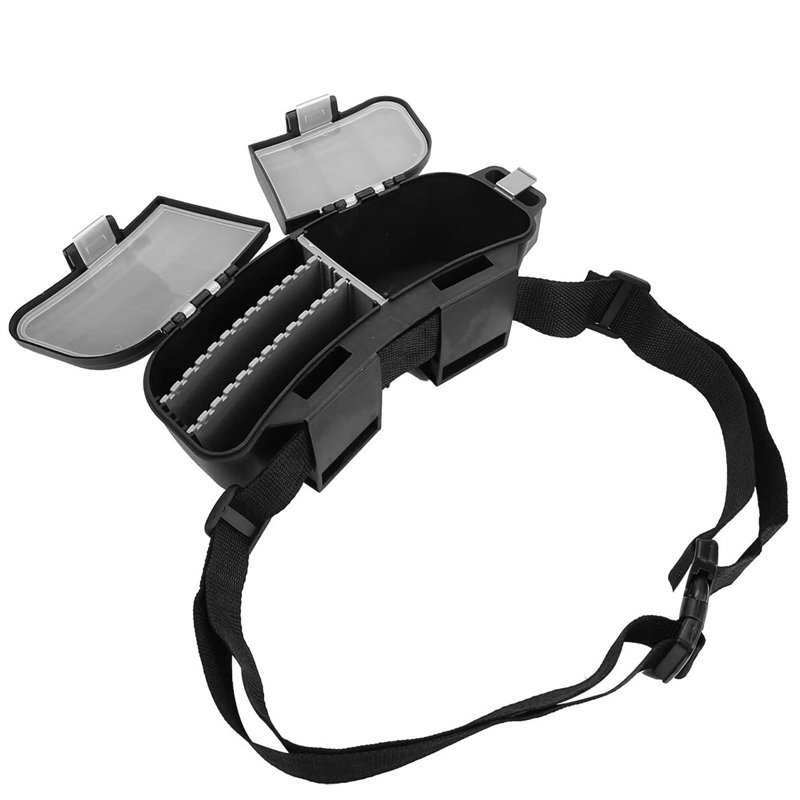 Jacksing Boîte de pêche, leurres de pêche Portables, boîte de Taille, kit de Rangement pour Le matériel de pêche à la Ceinture