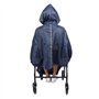 Poncho imperméable pour fauteuil roulant avec capuche ultraléger imperméable à capuche en fauteuil roulant housse de pluie imper