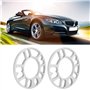 2 Pcs 10mm Entretoises de Roue, Entretoises de roues de moyeu, Cales de roue de moyeu, Elargisseur de Voie en Alliage D'aluminiu