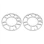 2 Pcs 10mm Entretoises de Roue, Entretoises de roues de moyeu, Cales de roue de moyeu, Elargisseur de Voie en Alliage D'aluminiu