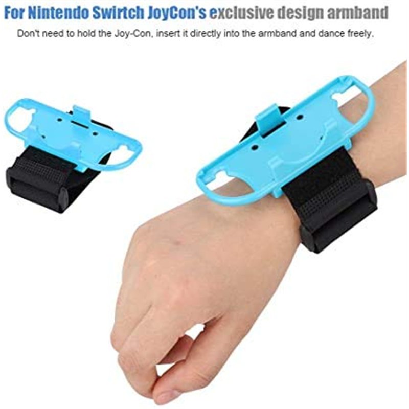 Image secondaire de TX 2PCS Brassard Bracelet Elastique Réglable, Nintendo Switch Bracelet avec Emplacement pour Switch Joy-Con Petite poignée Brace