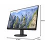 HP Moniteur v24i Full HD (1920 x 1080) 23,8 Pouces (1 VGA, 1 HDMI) - Noir