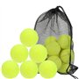 FOROREH 18pcs Balles de Tennis Avec Sac en Filet - Robustes et Rebondissantes Pour Adultes