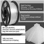 Filament pour imprimante 3D flexible en TPU 1,75 mm Couleur claire naturelle, Précision +/- 0,05 mm, Poids net 1 kg (Transparent
