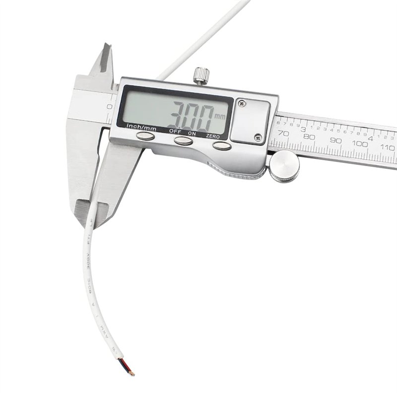 Image secondaire de 10 Mètre Fil Électrique Blanc 2 Noyau Fil Électrique Câble 24 AWG Rond Flexible PVC Cuivre de Câble, Diamètre Extérieur 3 MM, 30