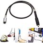 Chiloskit Mandrin d'extension flexible sans clé pour meuleuse M19 x 2 mm compatible avec outil rotatif Dremel