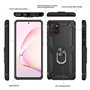 LeYi Coque pour Samsung Galaxy Note 10 Lite/ A81 [2 × Verre Trempé] Anneau Support, Militaire Double Défense Bumper TPU Silicone
