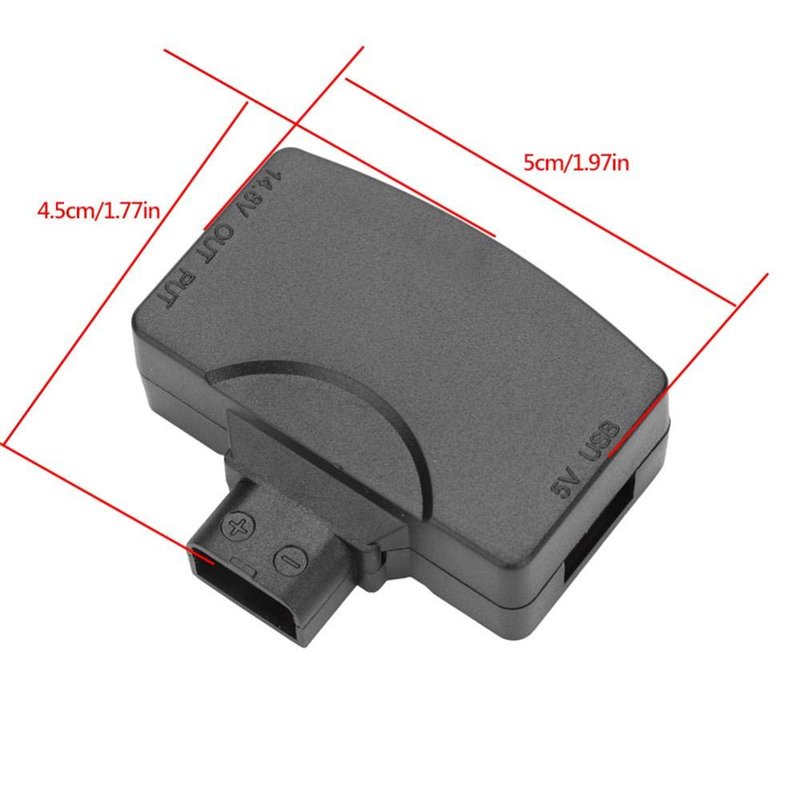 Image secondaire de Adaptateur USB, connecteur D-Tap vers 5 V Adaptateur USB pour caméscope V-Mount Batterie pour caméra pour BMCC, conçu pour vos s
