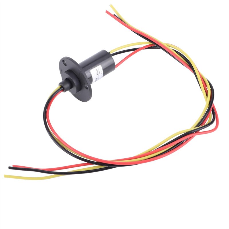 Image secondaire de Bague collectrice à 3 fils 250RPM 15A 0-600V Mini bague collectrice Longueur de fil 300mm pour groupe électrogène d'éolienne, Dy