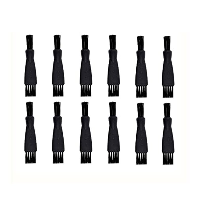 Jieddey Brosses de Nettoyage de Rasoir,12 PCS Razor Brush Rasoir Rasoir Electrique Rasoir Tondeuse en Nylon Nettoyant Electrique