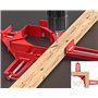 Litensh 4 PCS serre joints à angle droit de 90 degrés, serre joint angle droit pince angle droit presse cadre pour travail du bo