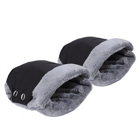 MaoXinTek Gants de Poussette Doux Chaud Coupe-Vent et Imperméable Moufles d'hiver pour Poussette
