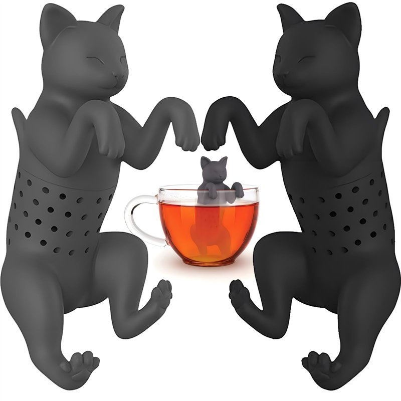 2 Pièces Infuseur de Thé Filtre de Thé Boule à Thé Passoire a Thé Réalisé en Silicone pour Feuilles de Thé en Vrac Thé de Jardin