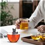 2 Pièces Infuseur de Thé Filtre de Thé Boule à Thé Passoire a Thé Réalisé en Silicone pour Feuilles de Thé en Vrac Thé de Jardin