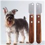 Lushly Couteau à Trimmer Chien, Peigne de Rasage pour Animaux de Compagnie, Outils de Toilettage Fournitures pour Animaux Peigne
