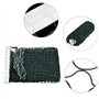 Filet de Badminton Portable,Filet de Volley-Ball de Tennis Pliable Réglable,Filet sans Noeud pour Jardin Plage Sports de Plein A