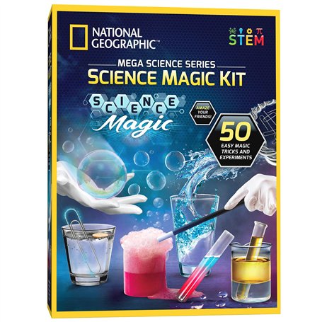 National Geographic Science Magic Kit - Kit Scientifique pour Enfants avec 50 Expériences Uniques et Tours de Magie