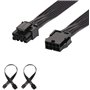 J&D 2-Pack EPS 8 Pin Câble de Extension d'alimentation