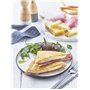 LAGRANGE Gaufrier Super2, 1000W, 3 jeux de plaques inclus (Gaufre, Gaufrette & Croque-Monsieur), Fabriqué en France, Réversible