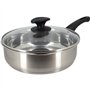 Sauteuse - MENASTYL - 6020248 - En acier inoxydable - 28 cm - Tous feux dont induction